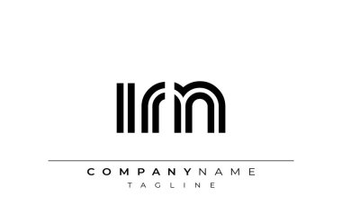 IRN Yaratıcı Eşsiz Modern Harf Logosu Tasarımı. Benzersiz bir harf dizaynına sahip stilize logo, soyut minimalist estetik ve modern cazibe sunar.