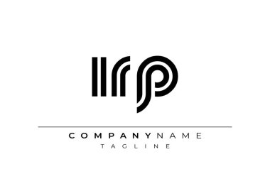 IRP Yaratıcı Eşsiz Modern Harf Logosu Tasarımı. Benzersiz bir harf dizaynına sahip stilize logo, soyut minimalist estetik ve modern cazibe sunar.
