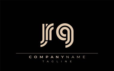 JRG Yaratıcı Eşsiz Modern Harf Logosu Tasarımı. Benzersiz bir harf dizaynına sahip stilize logo, soyut minimalist estetik ve modern cazibe sunar.
