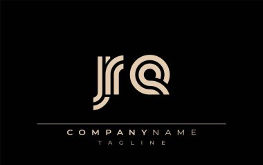 JRE Yaratıcı Eşsiz Modern Harf Logosu Tasarımı. Benzersiz bir harf dizaynına sahip stilize logo, soyut minimalist estetik ve modern cazibe sunar.