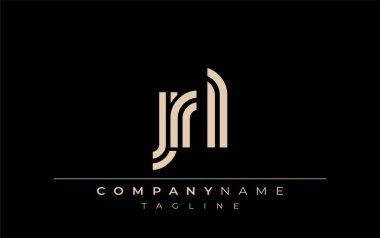 JRL Yaratıcı Eşsiz Modern Harf Logosu Tasarımı. Benzersiz bir harf dizaynına sahip stilize logo, soyut minimalist estetik ve modern cazibe sunar.