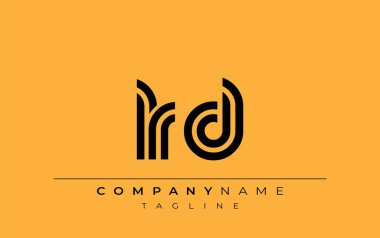 LRD Yaratıcı Eşsiz Modern Harf Logosu Tasarımı. Benzersiz bir harf dizaynına sahip stilize logo, soyut minimalist estetik ve modern cazibe sunar.