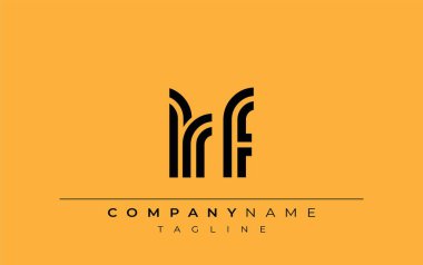 LRF Yaratıcı Eşsiz Modern Harf Logosu Tasarımı. Benzersiz bir harf dizaynına sahip stilize logo, soyut minimalist estetik ve modern cazibe sunar.