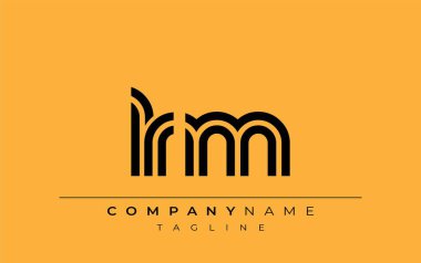 LRM Yaratıcı Eşsiz Modern Harf Logosu Tasarımı. Benzersiz bir harf dizaynına sahip stilize logo, soyut minimalist estetik ve modern cazibe sunar.