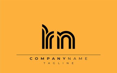 LRN Yaratıcı Eşsiz Modern Harf Logosu Tasarımı. Benzersiz bir harf dizaynına sahip stilize logo, soyut minimalist estetik ve modern cazibe sunar.