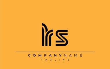 LRS Yaratıcı Eşsiz Modern Harf Logosu Tasarımı. Benzersiz bir harf dizaynına sahip stilize logo, soyut minimalist estetik ve modern cazibe sunar.