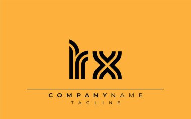 LRX Yaratıcı Eşsiz Modern Harf Logosu Tasarımı. Benzersiz bir harf dizaynına sahip stilize logo, soyut minimalist estetik ve modern cazibe sunar.