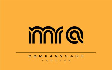 MRA Yaratıcı Eşsiz Modern Harf Logosu Tasarımı. Benzersiz bir harf dizaynına sahip stilize logo, soyut minimalist estetik ve modern cazibe sunar.