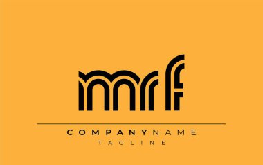 MRF Yaratıcı Eşsiz Modern Harf Logosu Tasarımı. Benzersiz bir harf dizaynına sahip stilize logo, soyut minimalist estetik ve modern cazibe sunar.