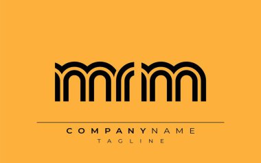 MRM Yaratıcı Eşsiz Modern Harf Logosu Tasarımı. Benzersiz bir harf dizaynına sahip stilize logo, soyut minimalist estetik ve modern cazibe sunar.