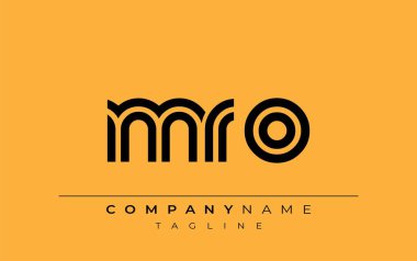 MRO Yaratıcı Eşsiz Modern Harf Logosu Tasarımı. Benzersiz bir harf dizaynına sahip stilize logo, soyut minimalist estetik ve modern cazibe sunar.