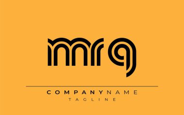 MRQ Yaratıcı Eşsiz Modern Harf Logosu Tasarımı. Benzersiz bir harf dizaynına sahip stilize logo, soyut minimalist estetik ve modern cazibe sunar.