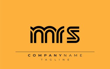 MRS Yaratıcı Eşsiz Modern Harf Logosu Tasarımı. Benzersiz bir harf dizaynına sahip stilize logo, soyut minimalist estetik ve modern cazibe sunar.
