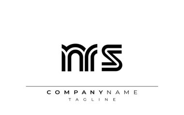 NRS Yaratıcı Eşsiz Modern Harf Logosu Tasarımı. Benzersiz bir harf dizaynına sahip stilize logo, soyut minimalist estetik ve modern cazibe sunar.