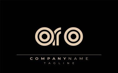ORO Yaratıcı Eşsiz Modern Harf Logosu Tasarımı. Benzersiz bir harf dizaynına sahip stilize logo, soyut minimalist estetik ve modern cazibe sunar.
