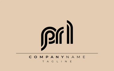 PRL Yaratıcı Eşsiz Modern Harf Logosu Tasarımı. Benzersiz bir harf dizaynına sahip stilize logo, soyut minimalist estetik ve modern cazibe sunar.