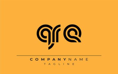 QRE Yaratıcı Eşsiz Modern Harf Logosu Tasarımı. Benzersiz bir harf dizaynına sahip stilize logo, soyut minimalist estetik ve modern cazibe sunar.