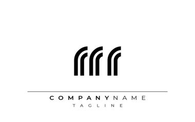 RRR Yaratıcı Eşsiz Modern Harf Logosu Tasarımı. Benzersiz bir harf dizaynına sahip stilize logo, soyut minimalist estetik ve modern cazibe sunar.