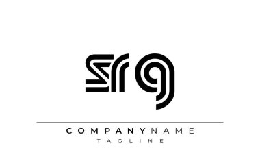 SRG Yaratıcı Eşsiz Modern Harf Logosu Tasarımı. Benzersiz bir harf dizaynına sahip stilize logo, soyut minimalist estetik ve modern cazibe sunar.