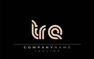 TRE Yaratıcı Eşsiz Modern Harf Logosu Tasarımı. Benzersiz bir harf dizaynına sahip stilize logo, soyut minimalist estetik ve modern cazibe sunar.