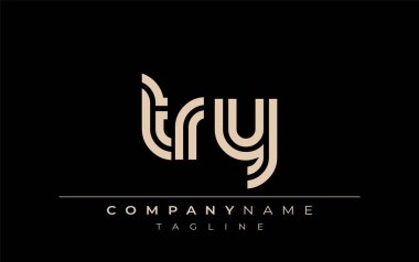 Deneysel Yaratıcı Eşsiz Modern Harf Logosu Tasarımı. Benzersiz bir harf dizaynına sahip stilize logo, soyut minimalist estetik ve modern cazibe sunar.