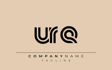 URE Yaratıcı Eşsiz Modern Harf Logosu Tasarımı. Benzersiz bir harf dizaynına sahip stilize logo, soyut minimalist estetik ve modern cazibe sunar.