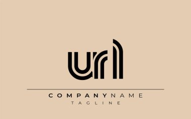 URL Yaratıcı Eşsiz Modern Harf Logosu Tasarımı. Benzersiz bir harf dizaynına sahip stilize logo, soyut minimalist estetik ve modern cazibe sunar.