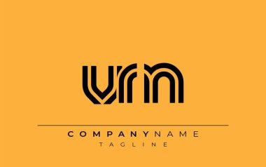 VRN Yaratıcı Eşsiz Modern Harf Logosu Tasarımı. Benzersiz bir harf dizaynına sahip stilize logo, soyut minimalist estetik ve modern cazibe sunar.