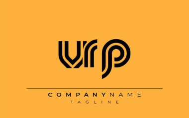 VRP Yaratıcı Eşsiz Modern Harf Logosu Tasarımı. Benzersiz bir harf dizaynına sahip stilize logo, soyut minimalist estetik ve modern cazibe sunar.