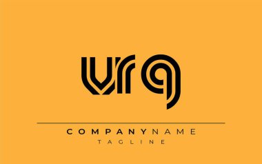 VRQ Yaratıcı Eşsiz Modern Harf Logosu Tasarımı. Benzersiz bir harf dizaynına sahip stilize logo, soyut minimalist estetik ve modern cazibe sunar.