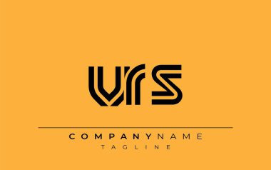 VRS Yaratıcı Eşsiz Modern Harf Logosu Tasarımı. Benzersiz bir harf dizaynına sahip stilize logo, soyut minimalist estetik ve modern cazibe sunar.