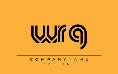 WRQ Yaratıcı Eşsiz Modern Harf Logosu Tasarımı. Benzersiz bir harf dizaynına sahip stilize logo, soyut minimalist estetik ve modern cazibe sunar.