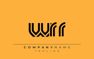 WRR Yaratıcı Eşsiz Modern Harf Logosu Tasarımı. Benzersiz bir harf dizaynına sahip stilize logo, soyut minimalist estetik ve modern cazibe sunar.