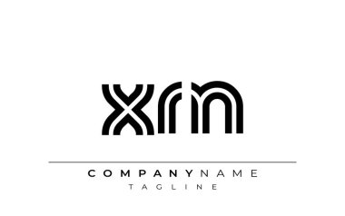 XRN Yaratıcı Eşsiz Modern Harf Logosu Tasarımı. Benzersiz bir harf dizaynına sahip stilize logo, soyut minimalist estetik ve modern cazibe sunar.