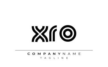 XRO Yaratıcı Eşsiz Modern Harf Logosu Tasarımı. Benzersiz bir harf dizaynına sahip stilize logo, soyut minimalist estetik ve modern cazibe sunar.