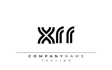 XRR Yaratıcı Eşsiz Modern Harf Logosu Tasarımı. Benzersiz bir harf dizaynına sahip stilize logo, soyut minimalist estetik ve modern cazibe sunar.