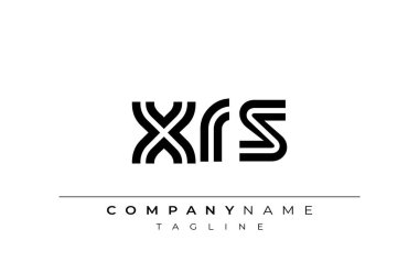 XRS Yaratıcı Eşsiz Modern Harf Logosu Tasarımı. Benzersiz bir harf dizaynına sahip stilize logo, soyut minimalist estetik ve modern cazibe sunar.