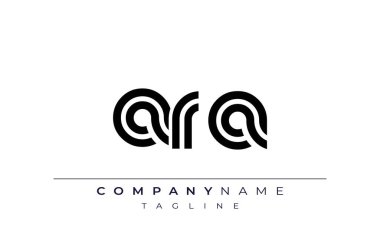 ARA Yaratıcı Eşsiz Modern Harf Logosu Tasarımı. Benzersiz bir harf dizaynına sahip stilize logo, soyut minimalist estetik ve modern cazibe sunar.