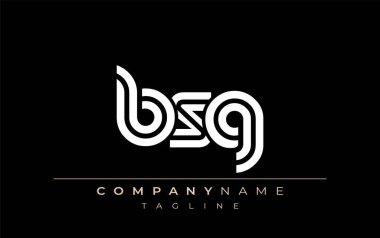 BSG Yaratıcı Eşsiz Modern Harf Logosu Tasarımı. Benzersiz bir harf dizaynına sahip stilize logo, soyut minimalist estetik ve modern cazibe sunar.