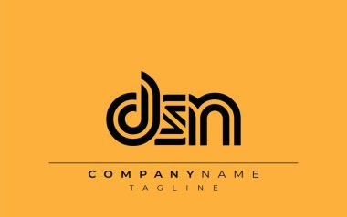 DSN Yaratıcı Eşsiz Modern Harf Logosu Tasarımı. Benzersiz bir harf dizaynına sahip stilize logo, soyut minimalist estetik ve modern cazibe sunar.