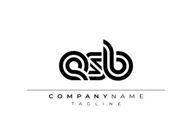 ESB Yaratıcı Eşsiz Modern Harf Logosu Tasarımı. Benzersiz bir harf dizaynına sahip stilize logo, soyut minimalist estetik ve modern cazibe sunar.