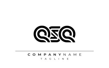 ESE Yaratıcı Eşsiz Modern Harf Logosu Tasarımı. Benzersiz bir harf dizaynına sahip stilize logo, soyut minimalist estetik ve modern cazibe sunar.