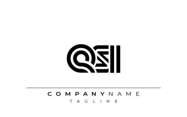 ESI Yaratıcı Eşsiz Modern Harf Logosu Tasarımı. Benzersiz bir harf dizaynına sahip stilize logo, soyut minimalist estetik ve modern cazibe sunar.