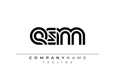 ESM Yaratıcı Eşsiz Modern Harf Logosu Tasarımı. Benzersiz bir harf dizaynına sahip stilize logo, soyut minimalist estetik ve modern cazibe sunar.