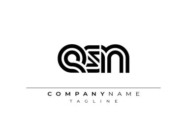 ESN Yaratıcı Eşsiz Modern Harf Logosu Tasarımı. Benzersiz bir harf dizaynına sahip stilize logo, soyut minimalist estetik ve modern cazibe sunar.