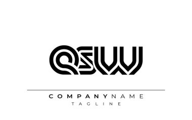 ESW Yaratıcı Eşsiz Modern Harf Logosu Tasarımı. Benzersiz bir harf dizaynına sahip stilize logo, soyut minimalist estetik ve modern cazibe sunar.