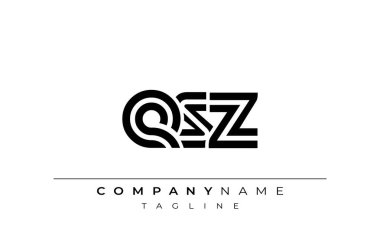 ESZ Yaratıcı Eşsiz Modern Harf Logosu Tasarımı. Benzersiz bir harf dizaynına sahip stilize logo, soyut minimalist estetik ve modern cazibe sunar.