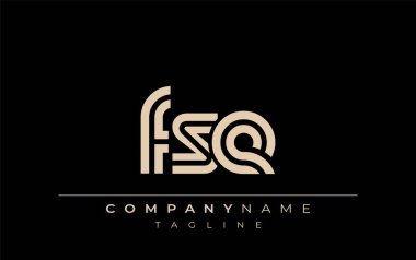 FSE Yaratıcı Eşsiz Modern Harf Logosu Tasarımı. Benzersiz bir harf dizaynına sahip stilize logo, soyut minimalist estetik ve modern cazibe sunar.