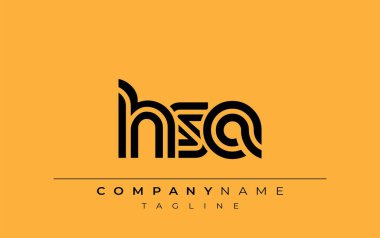 HRA Yaratıcı Eşsiz Modern Harf Logosu Tasarımı. Benzersiz bir harf dizaynına sahip stilize logo, soyut minimalist estetik ve modern cazibe sunar.