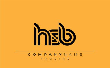 HRB Yaratıcı Eşsiz Modern Harf Logosu Tasarımı. Benzersiz bir harf dizaynına sahip stilize logo, soyut minimalist estetik ve modern cazibe sunar.